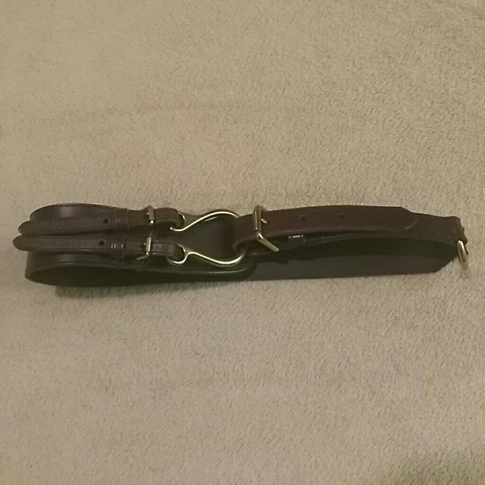 Ralph Lauren Sz M Brown Equestrian Wide Boho Belt